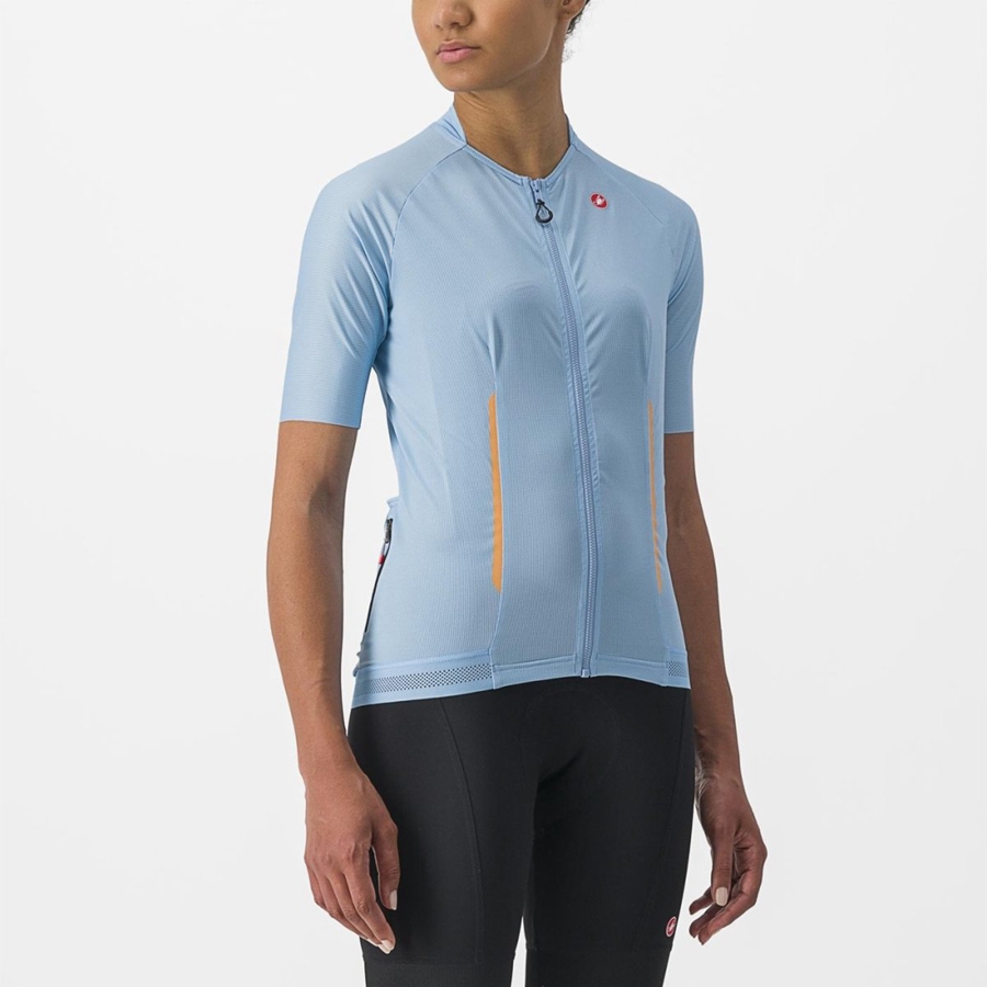 Camiseta Castelli ENDURANCE W Mujer Azules | BIJLZGP-96