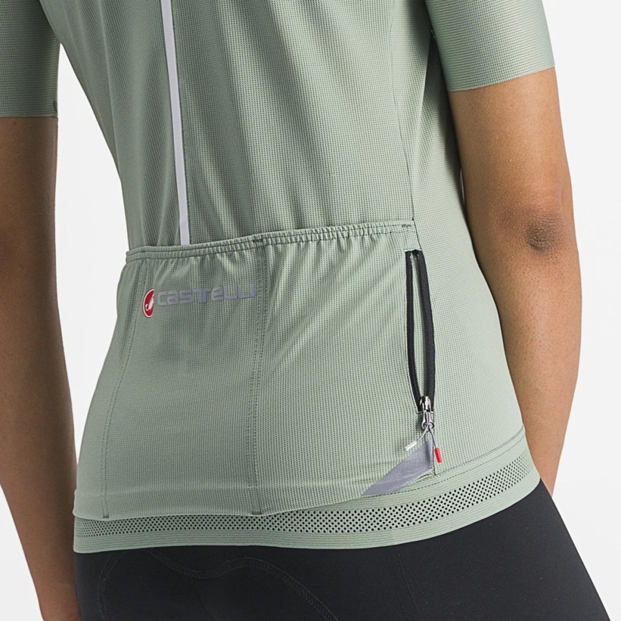 Camiseta Castelli ENDURANCE W Mujer Verde | YUMATZI-24