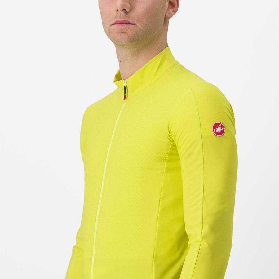 Camiseta Castelli FLIGHT AIR Hombre Amarillo | ZERSPAW-10