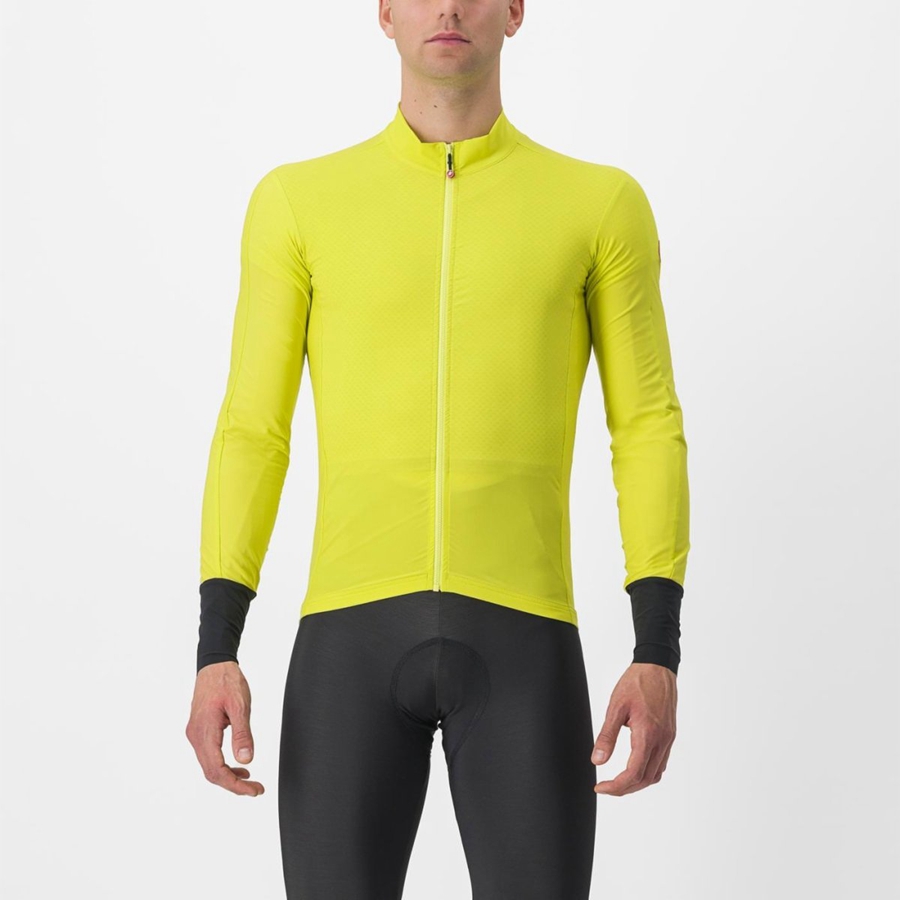 Camiseta Castelli FLIGHT AIR Hombre Amarillo | ZERSPAW-10