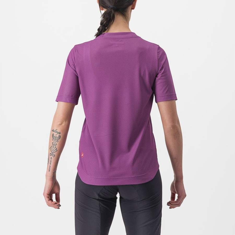 Camiseta Castelli TRAIL TECH 2 W TEE Mujer Moradas | FXSBDLJ-10