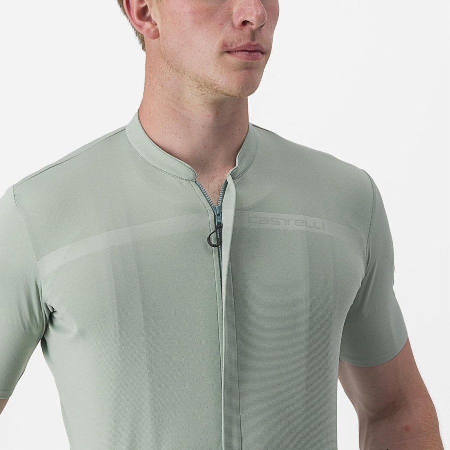 Camiseta Castelli UNLIMITED ALLROAD Hombre Verde | IQSKLTU-02