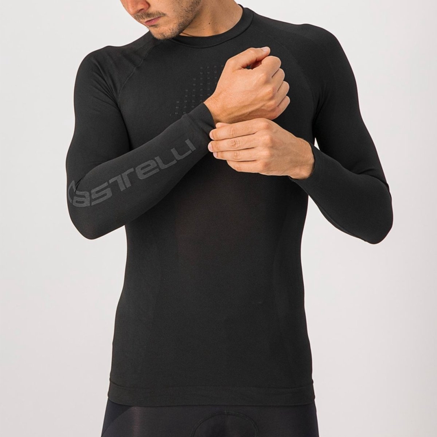 Capa Base Castelli CORE SEAMLESS Hombre Negras | NYAWEHR-32