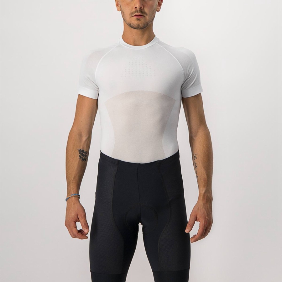 Capa Base Castelli CORE SEAMLESS SS Hombre Blancas | NPXYHGA-45