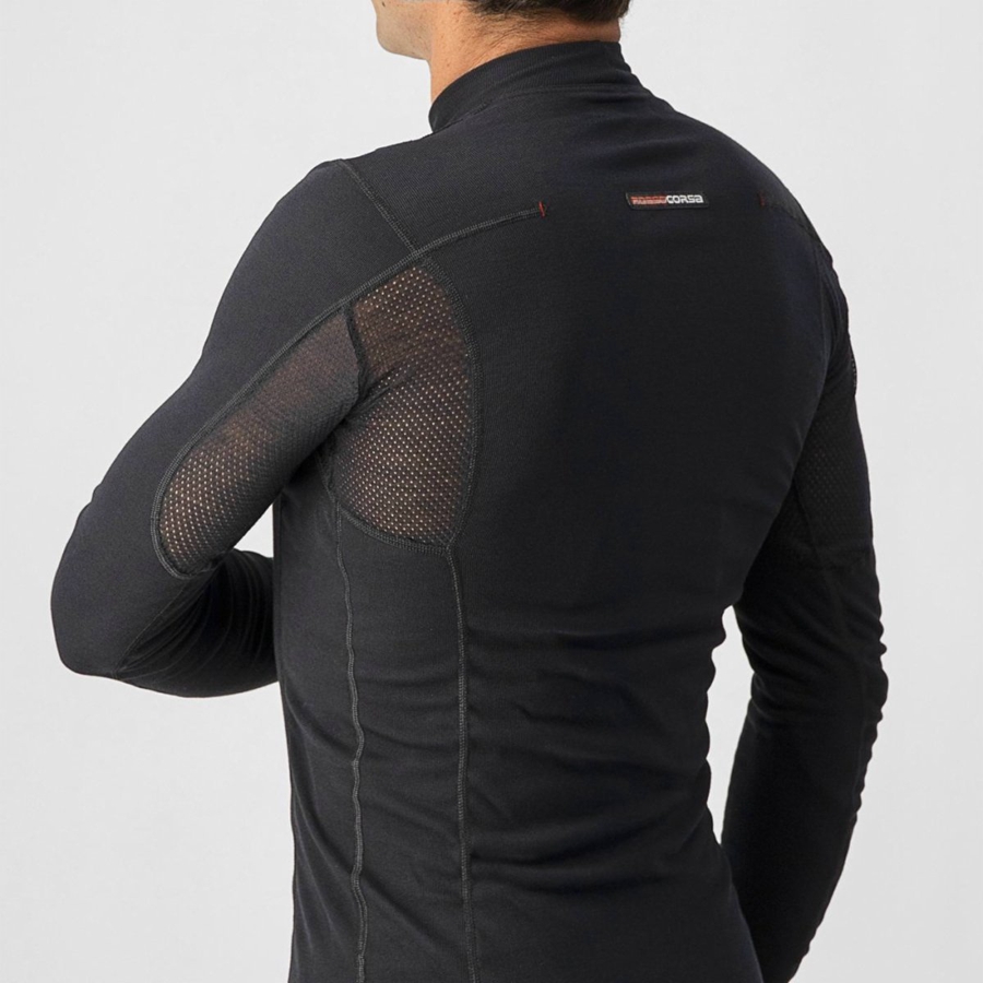 Capa Base Castelli FLANDERS WARM LONG SLEEVE Hombre Negras | EAIUTZX-75