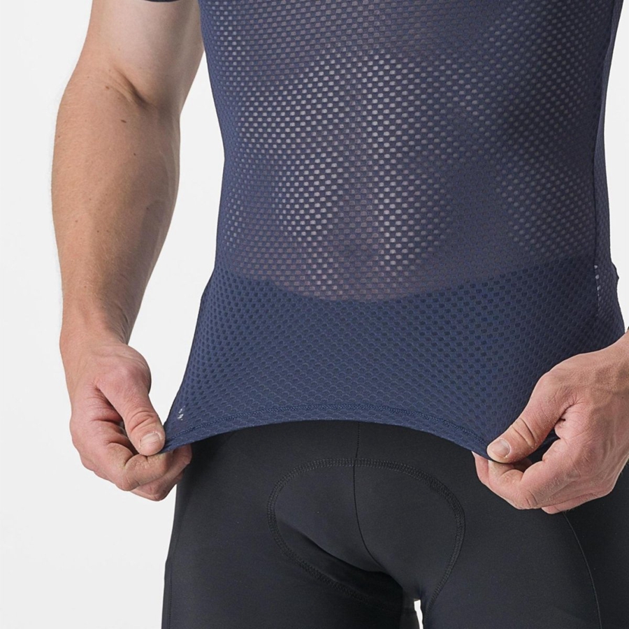 Capa Base Castelli PRO MESH 2.0 SHORT SLEEVE Hombre Azules | VSKZLNH-05