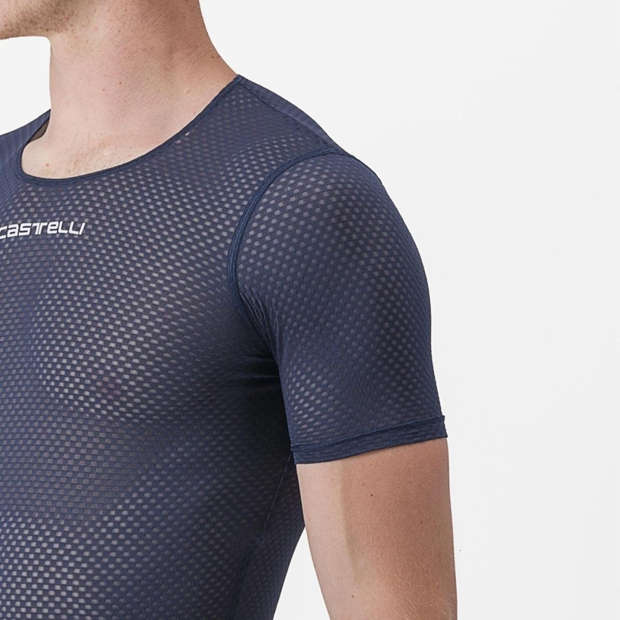 Capa Base Castelli PRO MESH 2.0 SHORT SLEEVE Hombre Azules | VSKZLNH-05