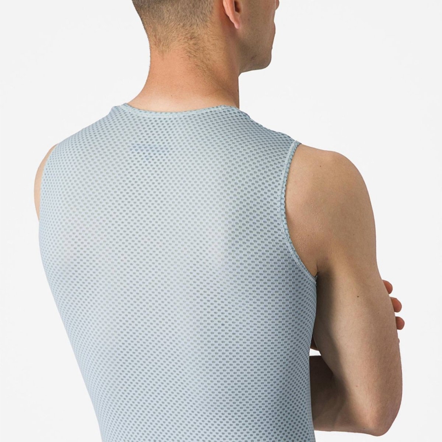 Capa Base Castelli PRO MESH 2.0 SLEEVELESS Hombre Azules | JFWCDPZ-46