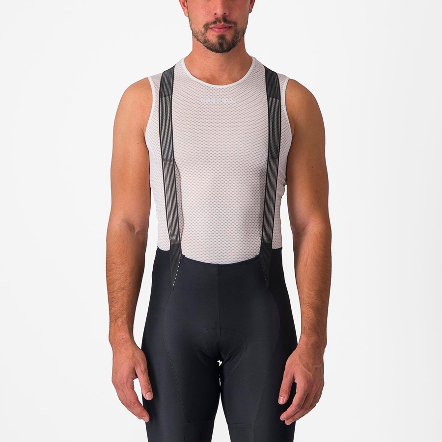 Capa Base Castelli PRO MESH 2.0 SLEEVELESS Hombre Blancas | TXDFQZB-21