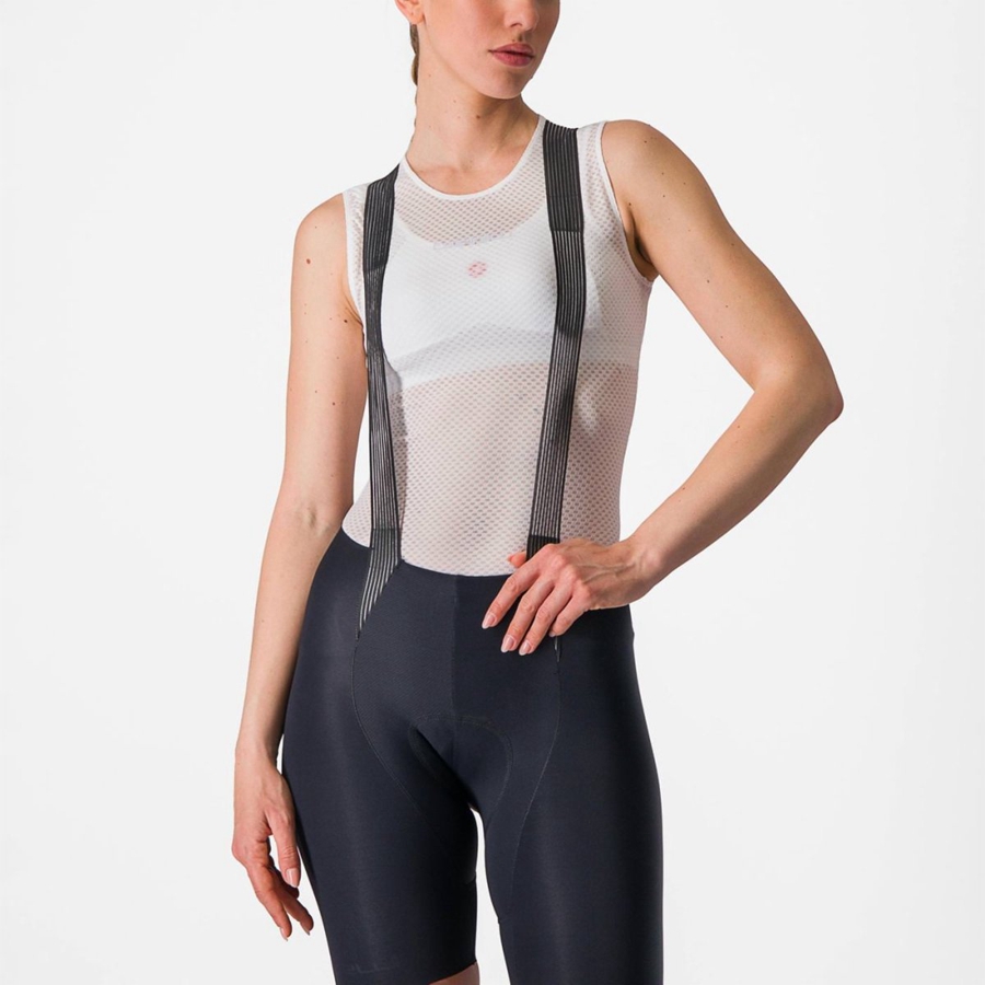 Capa Base Castelli PRO MESH W SLEEVELESS Mujer Blancas | DZQPANS-50