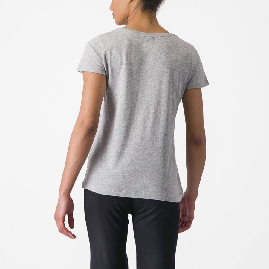 Casual Castelli CASTELLI CLASSICO W TEE Mujer Gris Claro | HFPZJDT-98