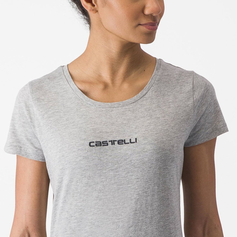 Casual Castelli CASTELLI CLASSICO W TEE Mujer Gris Claro | HFPZJDT-98