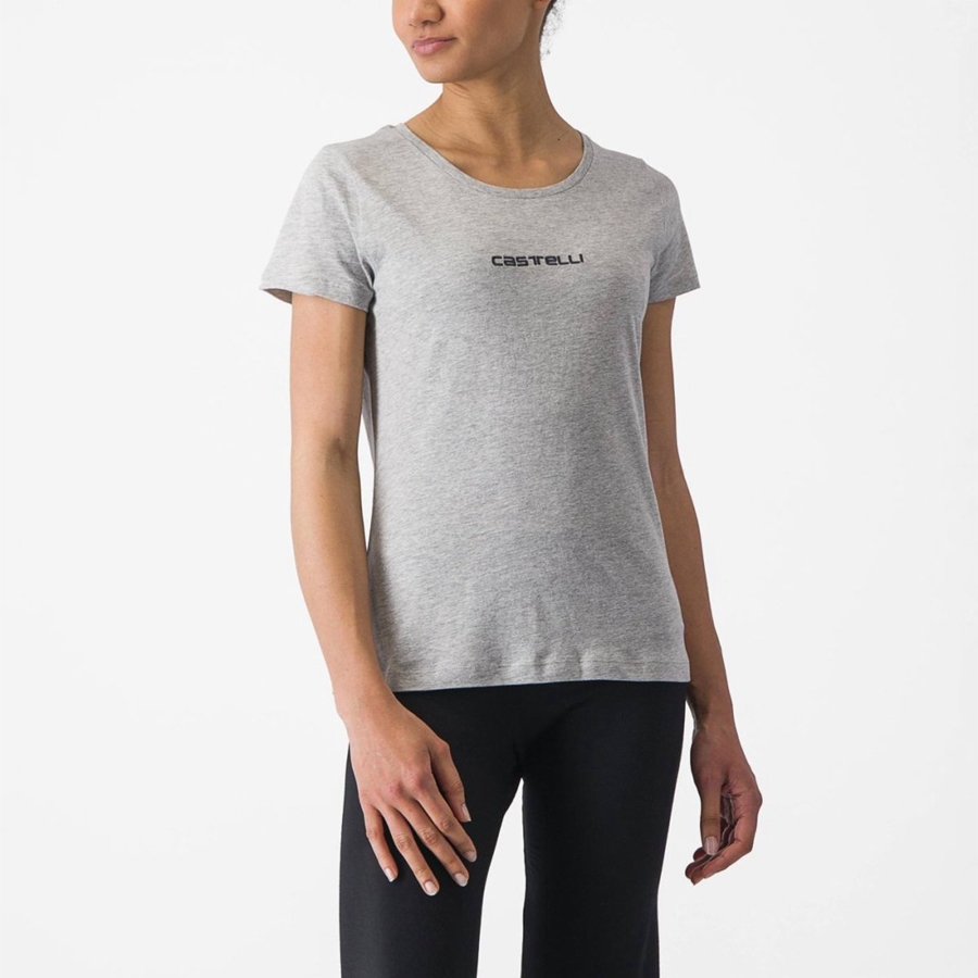 Casual Castelli CASTELLI CLASSICO W TEE Mujer Gris Claro | HFPZJDT-98