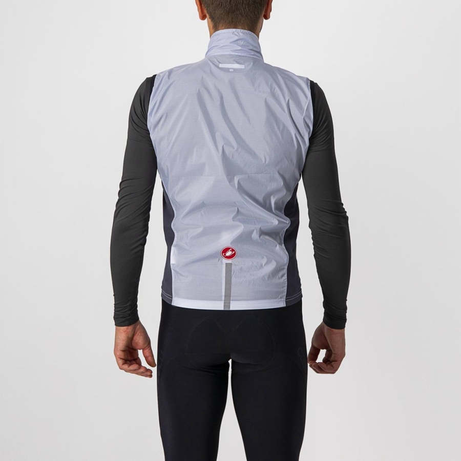 Chaleco Castelli SQUADRA STRETCH Hombre Plateadas Gris Gris Oscuro | DSICZFR-32