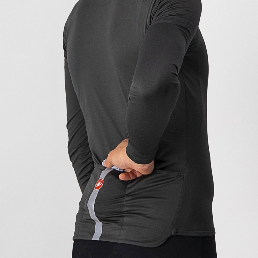 Chaleco Castelli SQUADRA STRETCH Hombre Plateadas Gris Gris Oscuro | DSICZFR-32