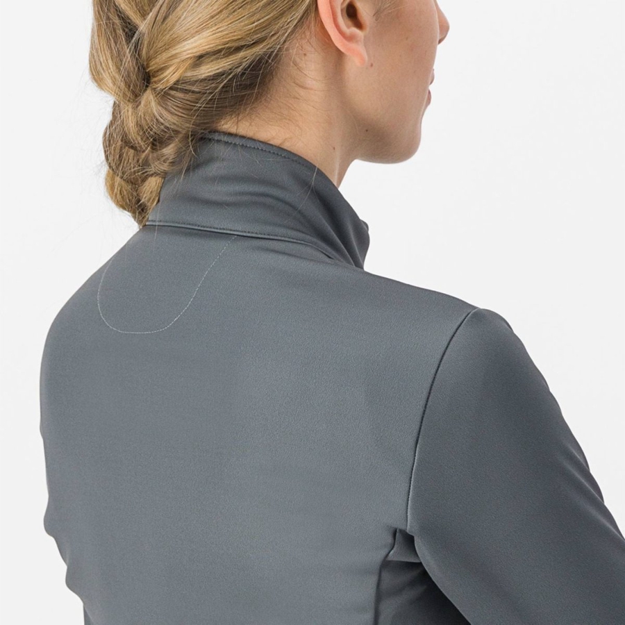 Chaquetas Castelli DINAMICA 2 Mujer Gris Moradas | MOFAGRX-50