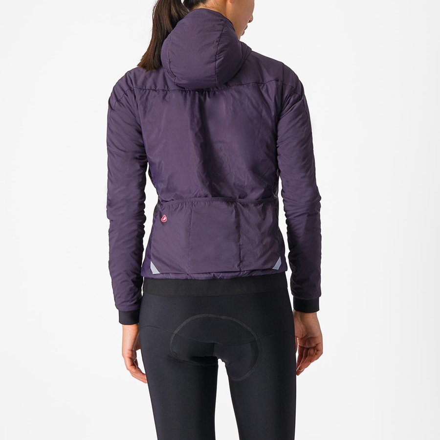 Chaquetas Castelli FLY THERMAL W Mujer Moradas | JKHQIFZ-13