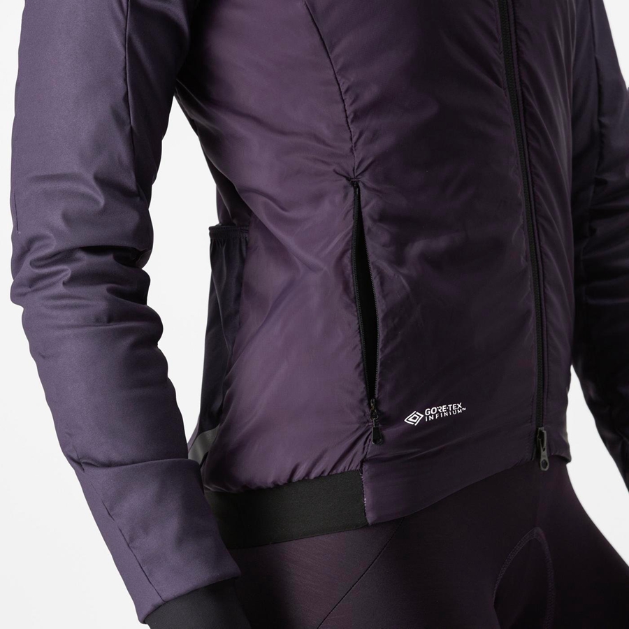 Chaquetas Castelli FLY THERMAL W Mujer Moradas | JKHQIFZ-13