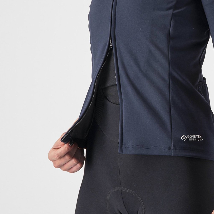 Chaquetas Castelli PERFETTO RoS 2W WIND Mujer Azules | VULHTGX-37