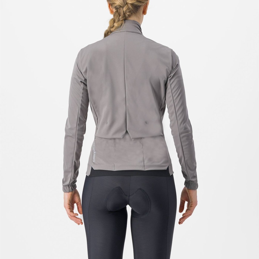 Chaquetas Castelli VENTO TRAIL Mujer Gris | WDHUJSZ-40