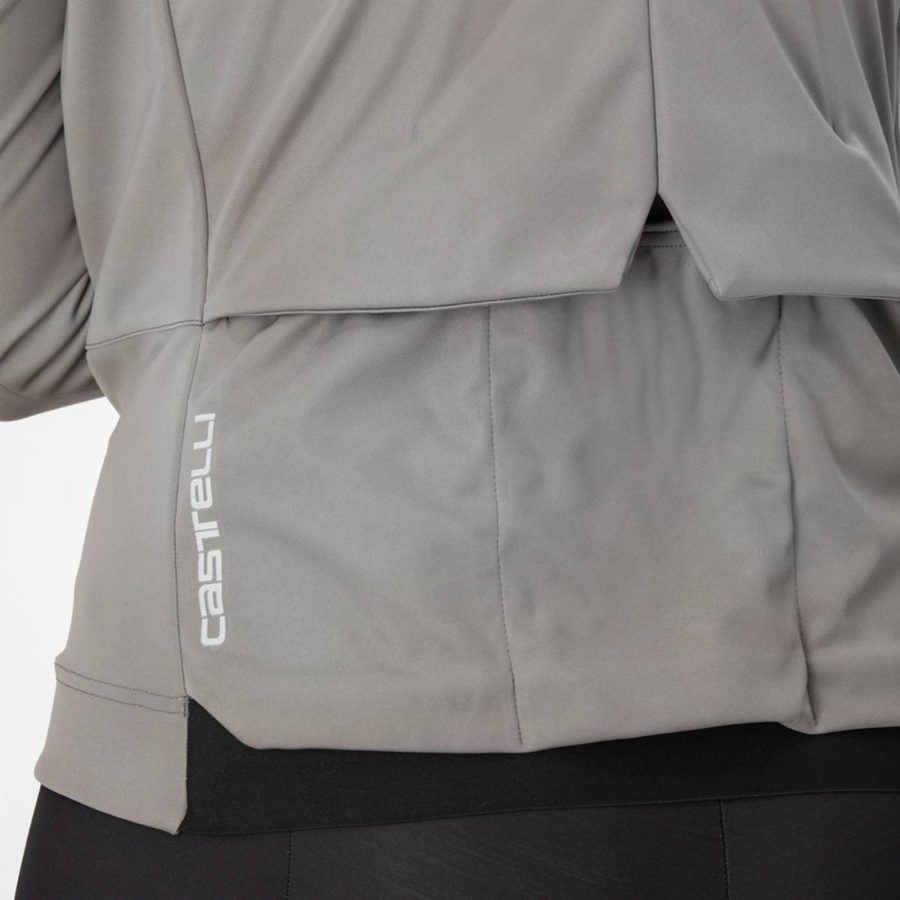 Chaquetas Castelli VENTO TRAIL Mujer Gris | WDHUJSZ-40