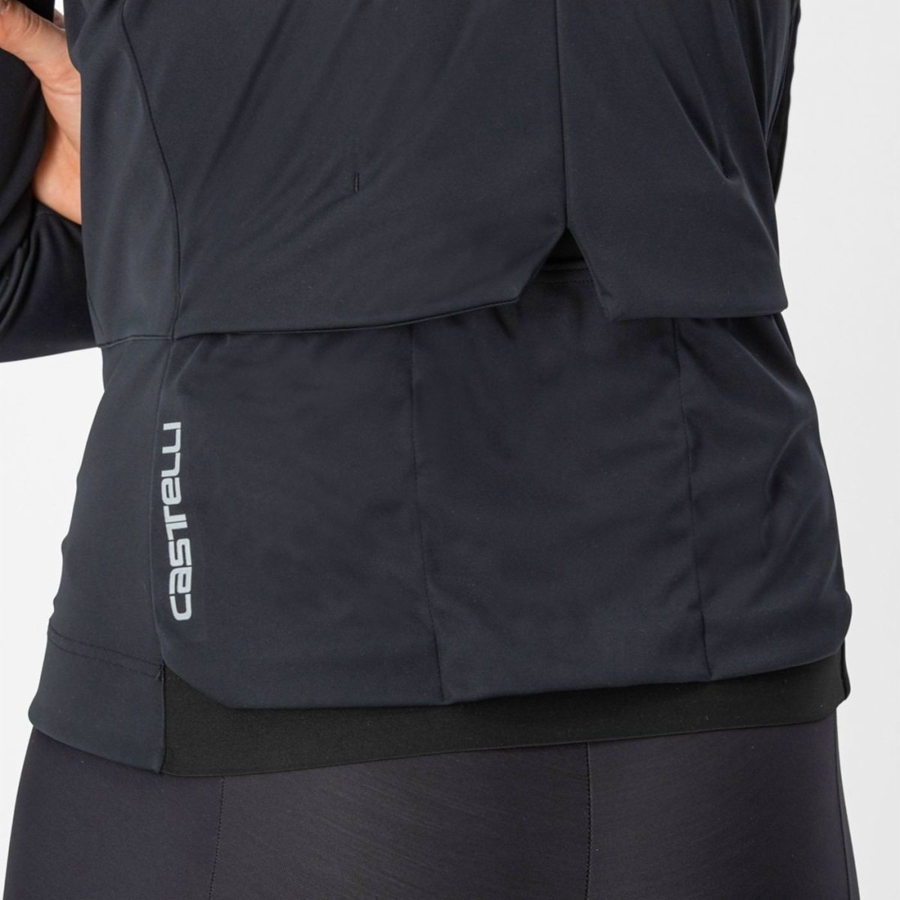 Chaquetas Castelli VENTO TRAIL Mujer Negras | VRWPMQJ-35