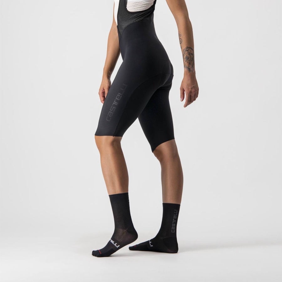 Culottes Con Tirantes Castelli OMLOOP NANO W Mujer Negras | CTZYXIF-74