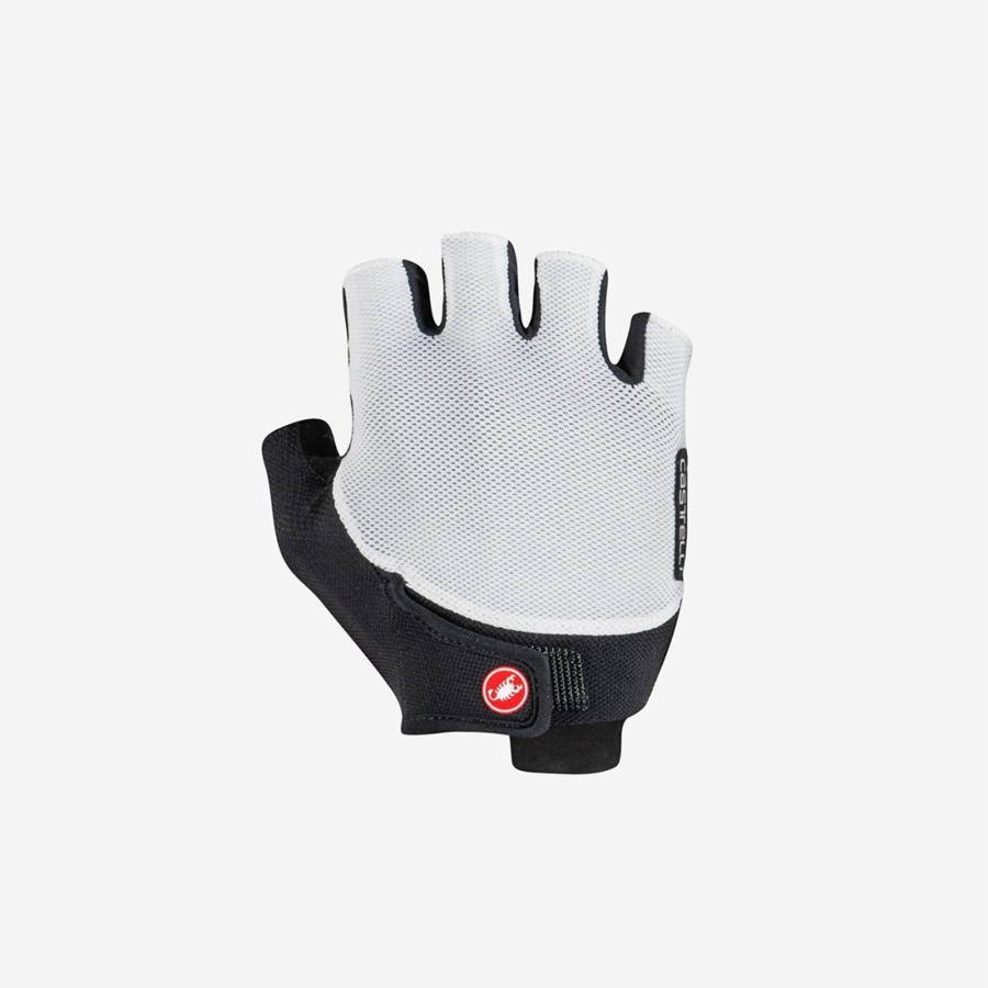 Guantes Castelli ENDURANCE W Mujer Blancas Negras | STFAMRW-54