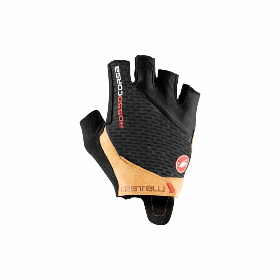 Guantes Castelli ROSSO CORSA PRO V Hombre Negras Marrones | IRWFQMH-27