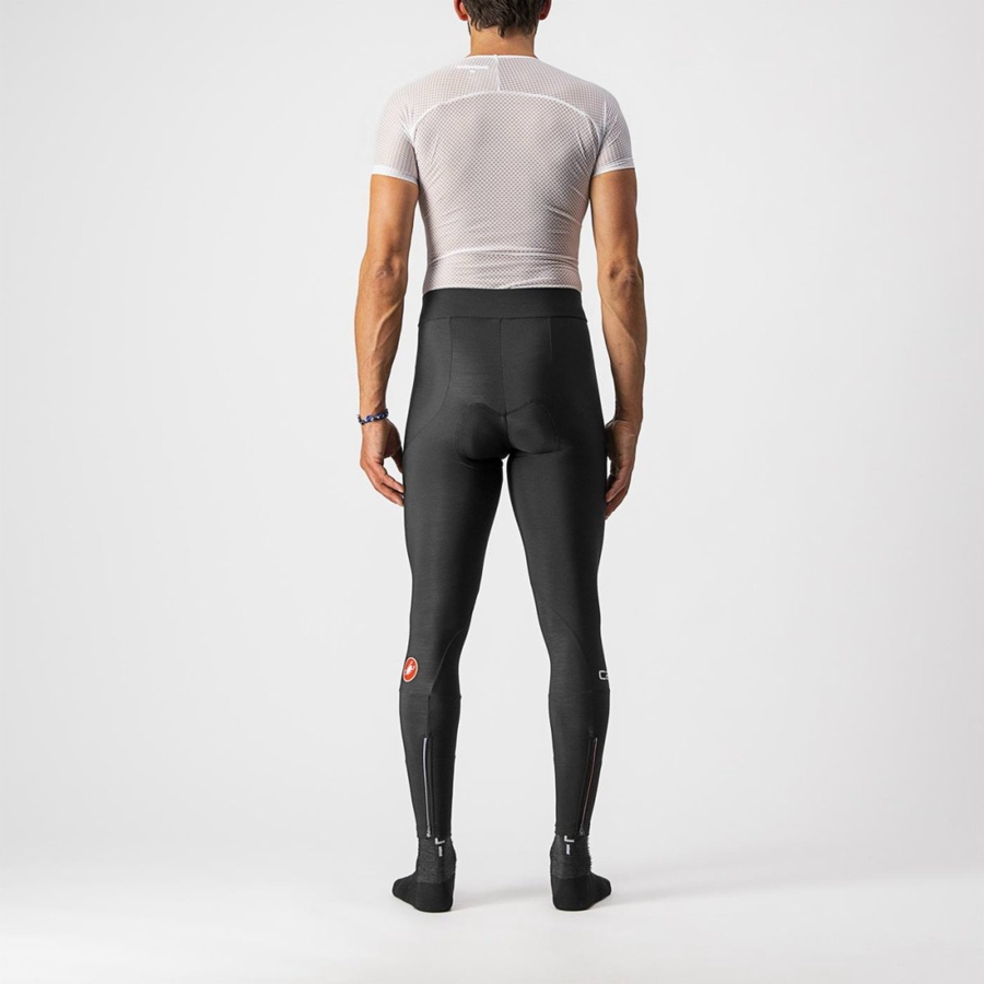 Leggins Castelli ENTRATA Hombre Negras | YBHAWOM-56