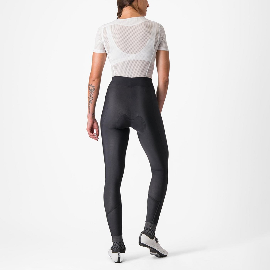 Leggins Castelli VELOCISSIMA THERMAL Mujer Negras Negras | HLQAZXE-20