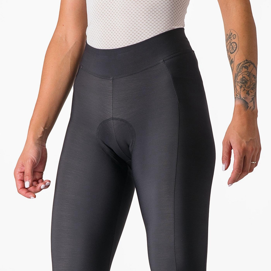 Leggins Castelli VELOCISSIMA THERMAL Mujer Negras Negras | HLQAZXE-20