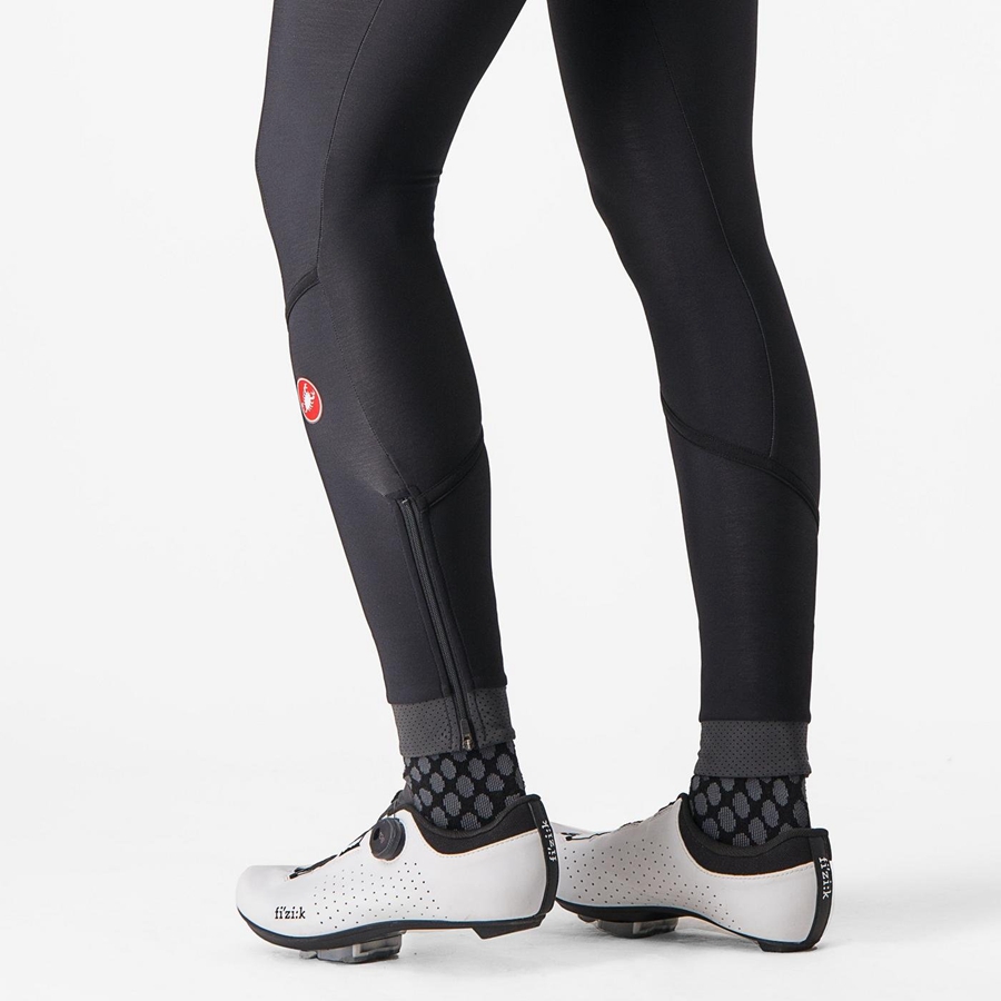 Leggins Castelli VELOCISSIMA THERMAL Mujer Negras Negras | HLQAZXE-20