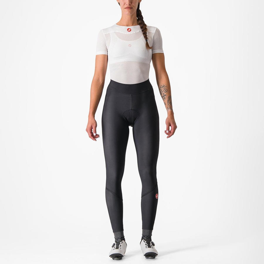 Leggins Castelli VELOCISSIMA THERMAL Mujer Negras Negras | HLQAZXE-20