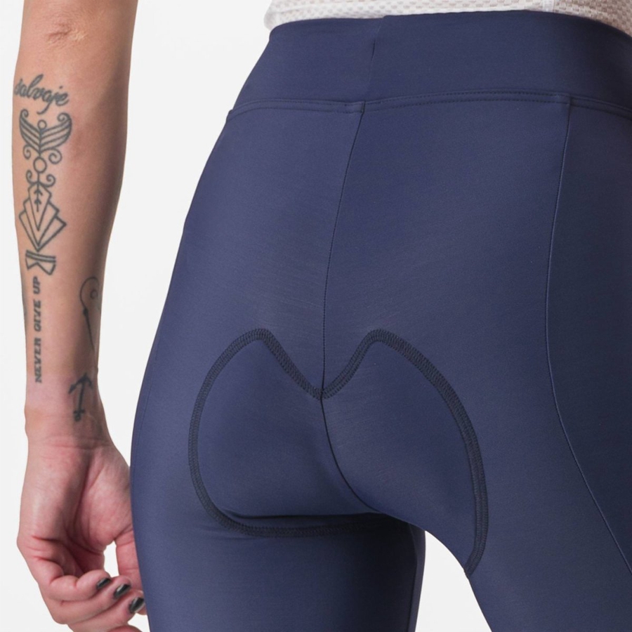 Leggins Castelli VELOCISSIMA THERMAL Mujer Azules Plateadas | DCTMBSK-47