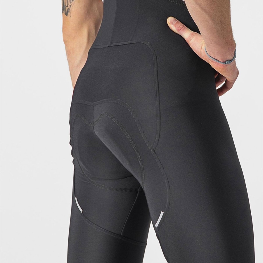 Medias Con Tirantes Castelli FREE AERO RC Hombre Negras | BGOKWXC-93