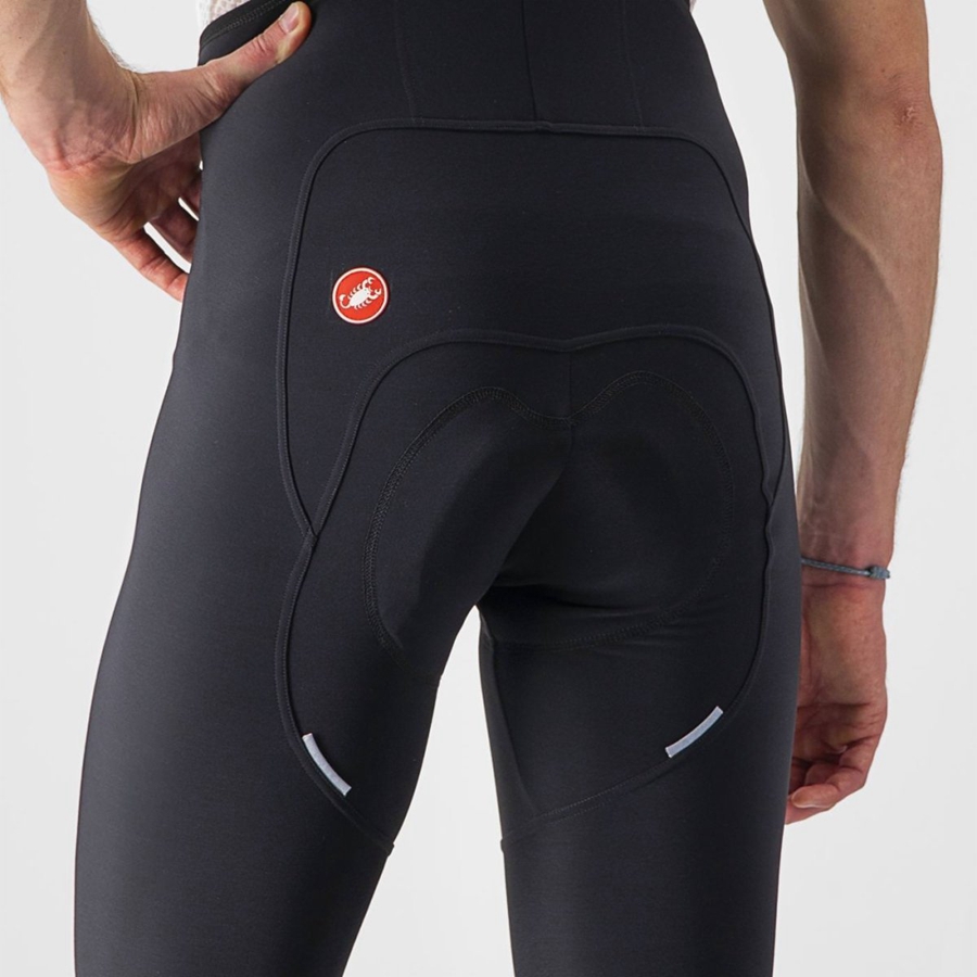 Medias Con Tirantes Castelli FREE AERO RC Hombre Negras | BGOKWXC-93