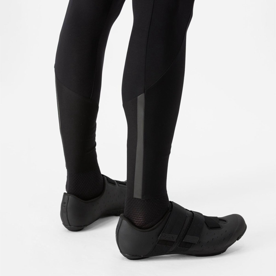 Medias Con Tirantes Castelli UNLIMITED TRAIL Hombre Negras | UPCOEMH-71