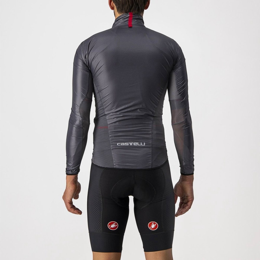 Proteccion Castelli ARIA SHELL Hombre Gris Oscuro | XJENZHS-36