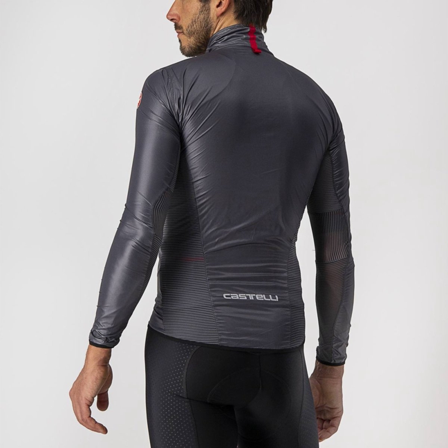 Proteccion Castelli ARIA SHELL Hombre Gris Oscuro | XJENZHS-36