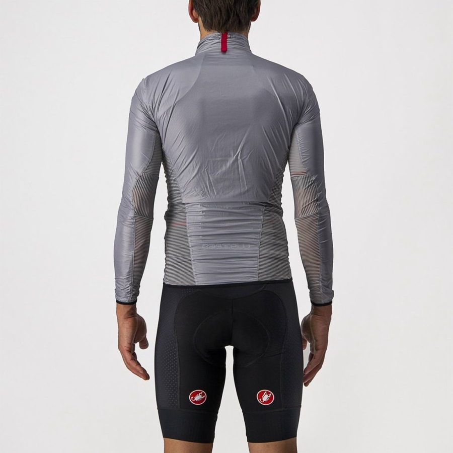 Proteccion Castelli ARIA SHELL Hombre Plateadas Gris | XUVSWPK-90