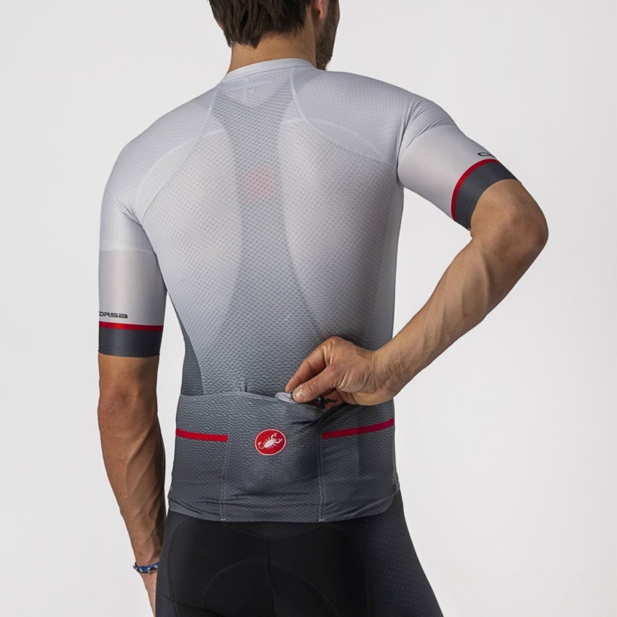 Proteccion Castelli ARIA SHELL Hombre Plateadas Gris | XUVSWPK-90