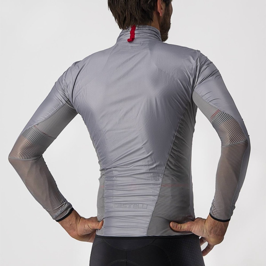 Proteccion Castelli ARIA SHELL Hombre Plateadas Gris | XUVSWPK-90