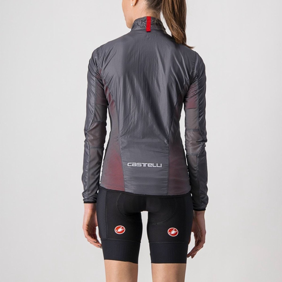 Proteccion Castelli ARIA SHELL W Mujer Gris Oscuro | KGUQXFH-53