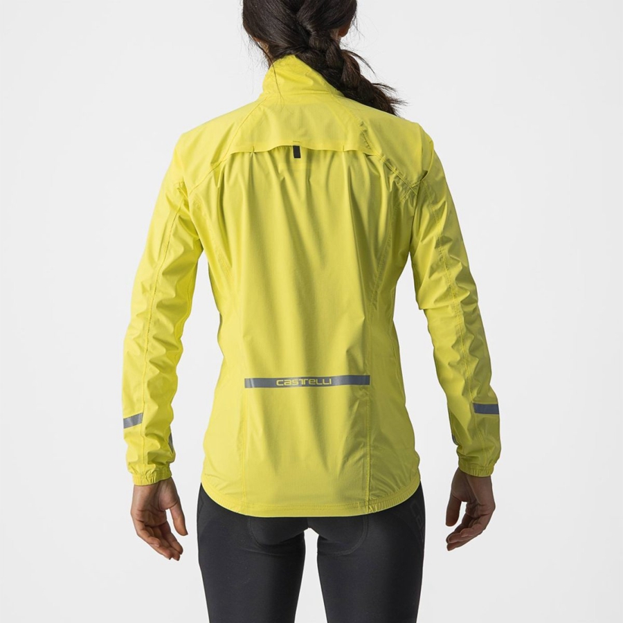 Proteccion Castelli EMERGENCY 2 W RAIN Mujer Amarillo | XRQWUHT-83