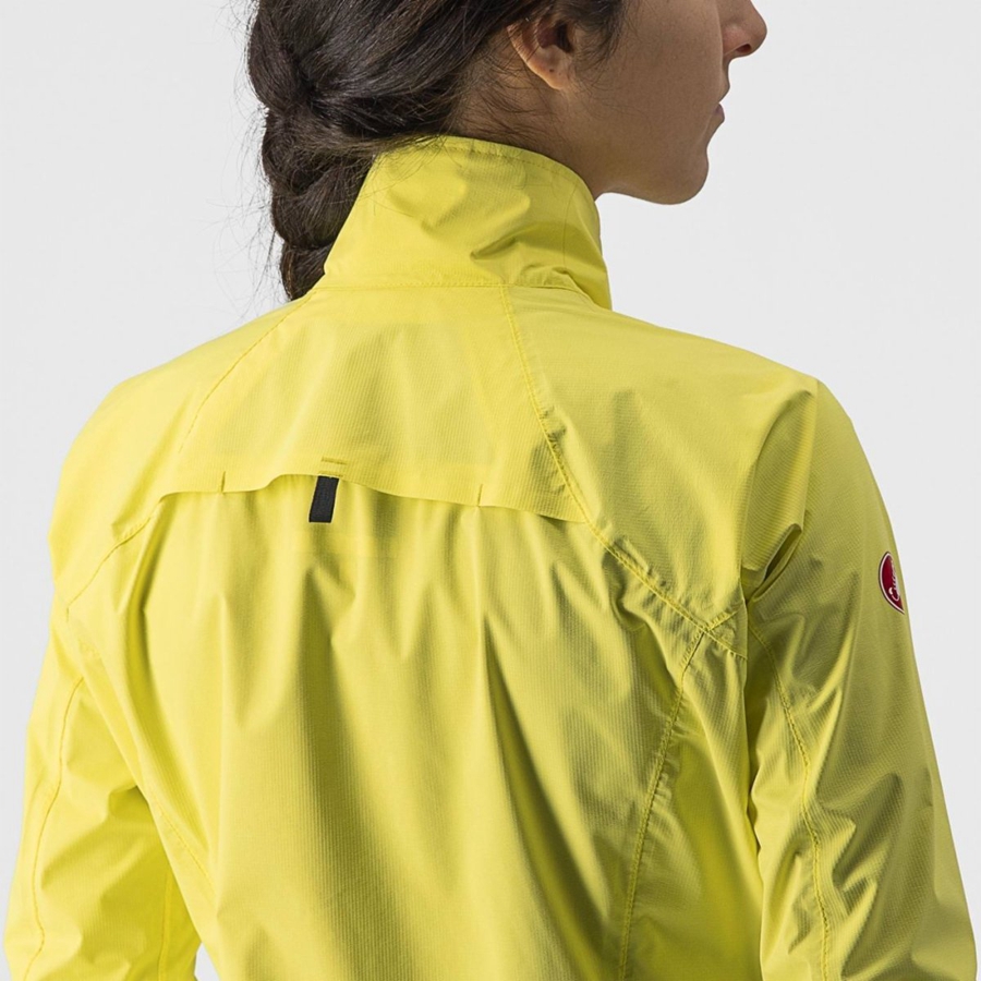 Proteccion Castelli EMERGENCY 2 W RAIN Mujer Amarillo | XRQWUHT-83