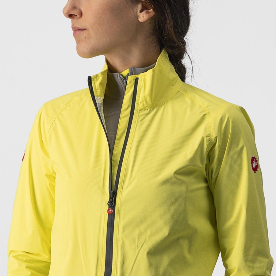 Proteccion Castelli EMERGENCY 2 W RAIN Mujer Amarillo | XRQWUHT-83