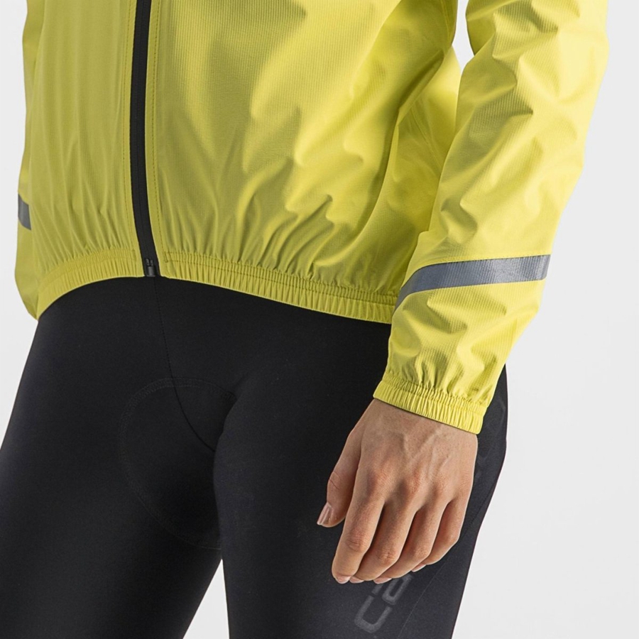 Proteccion Castelli EMERGENCY 2 W RAIN Mujer Amarillo | XRQWUHT-83