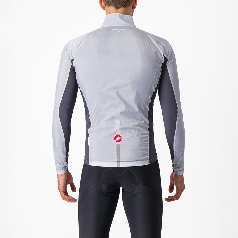 Proteccion Castelli SQUADRA STRETCH Hombre Plateadas Gris Gris Oscuro | CHINLED-46