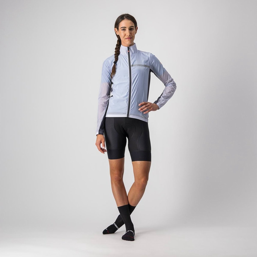 Proteccion Castelli SQUADRA STRETCH W Mujer Plateadas Gris Gris Oscuro | GVFBTZX-93